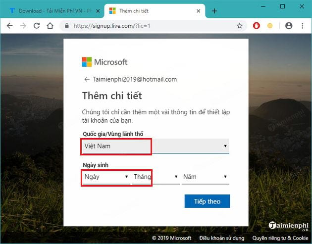 Cách tạo tài khoản Skype bằng tiếng Việt