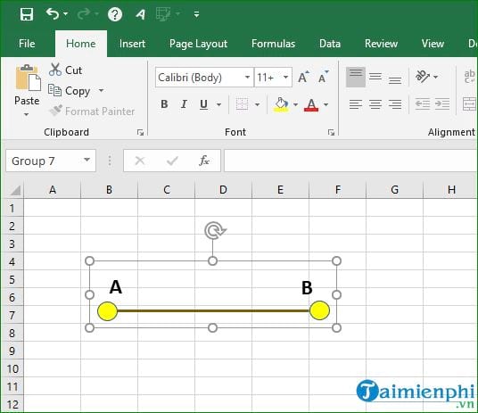 Cách vẽ đường thẳng trong Excel