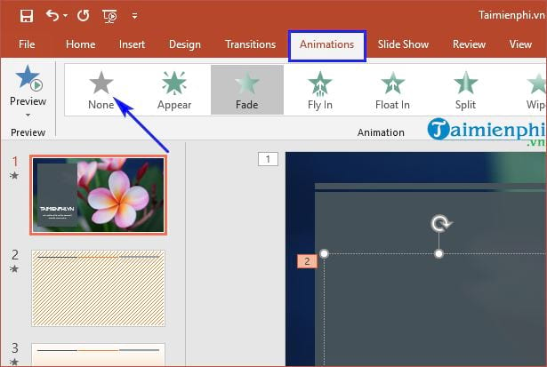 Cách xóa hiệu ứng động trên PowerPoint