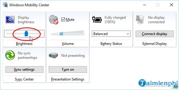 Tăng giảm độ sáng màn hình Laptop Acer