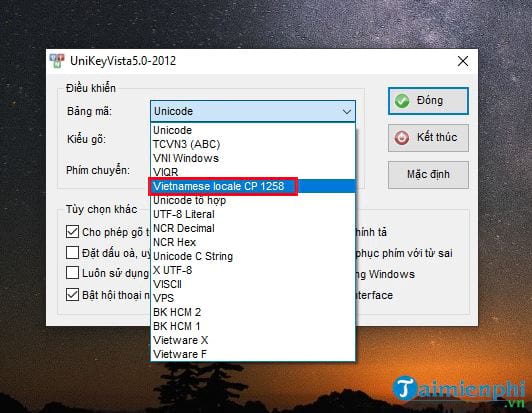 goxz tieng viet trong audition bang unikey vista 3