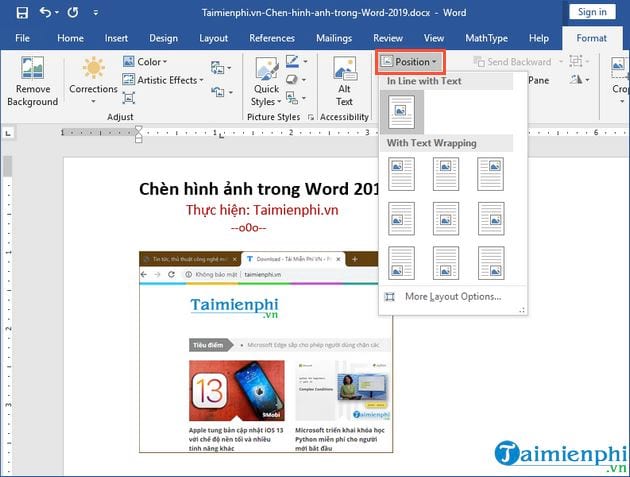 cach chen hinh anh trong word 2019 5