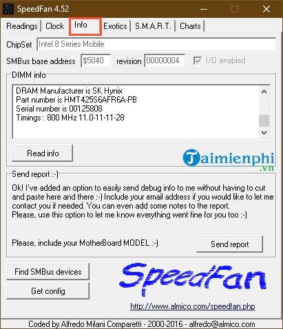 Hướng dẫn sử dụng SpeedFan kiểm tra nhiệt độ CPU, tốc độ quạt máy tính 5