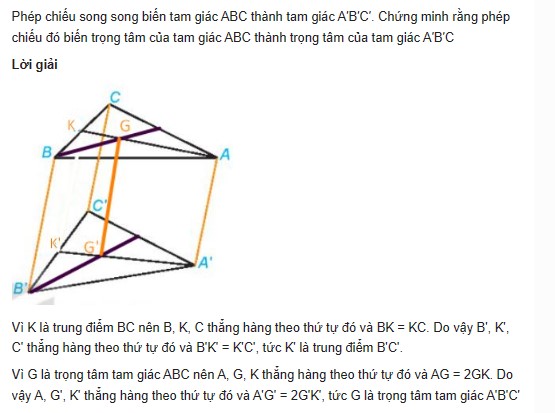 Giải toán lớp 11 trang 100 sách KNTT tập 1, Phép chiếu song song 7 giai toan lop 11 trang 100 sach kntt tap 1 phep chieu song song 3
