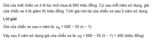 Giải toán lớp 11 trang 51 sách KNTT tập 1, Cấp số cộng 10 giai toan lop 11 trang 51 sach kntt tap 1 cap so cong 5