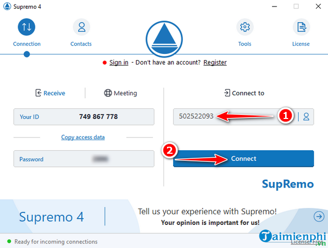 supremo remote dieu khien may tinh tu xa