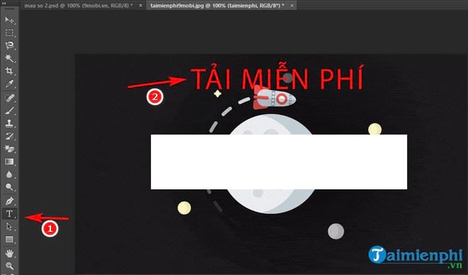 Cách làm chữ trong suốt bằng Photoshop trên máy tính