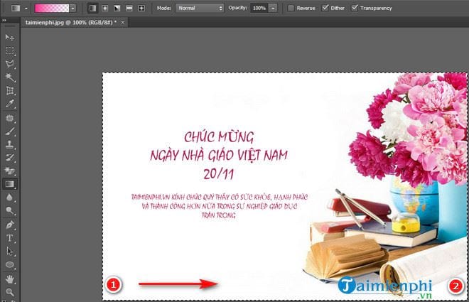 Cách làm thiệp chúc mừng cực đẹp bằng Photoshop mới nhất