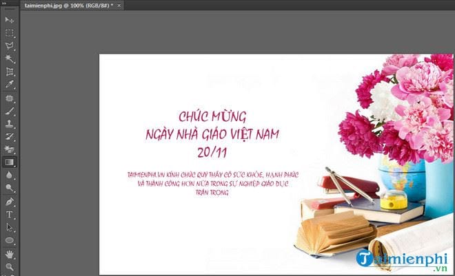 Cách làm thiệp chúc mừng cực đẹp bằng Photoshop mới nhất