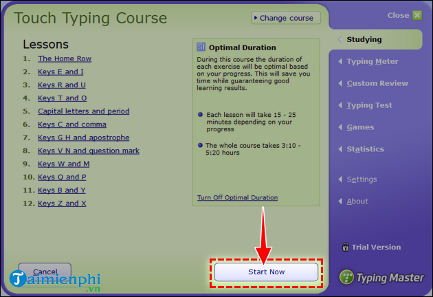 Cách tải và cài Typing Master 10, phần mềm gõ máy tính 10 ngón