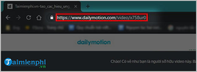 upload video len dailymotion