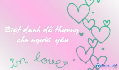 biet danh hay cho nguoi yeu ban trai gai