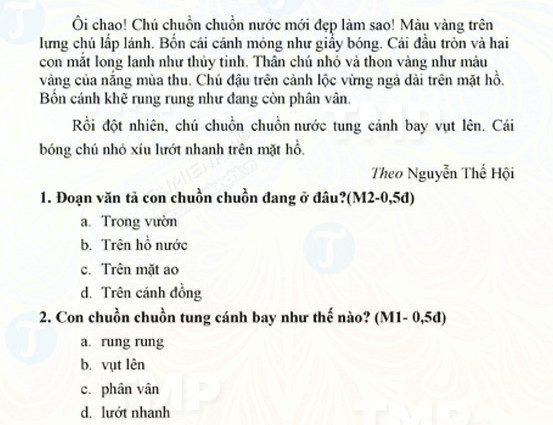 Cách ra đề thi Tiếng Việt lớp 1 theo Thông tư 22
