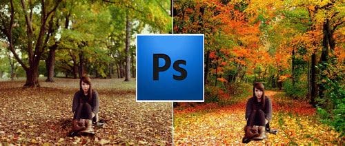 Thủ thuật photoshop Thay phông nền và ghép hình