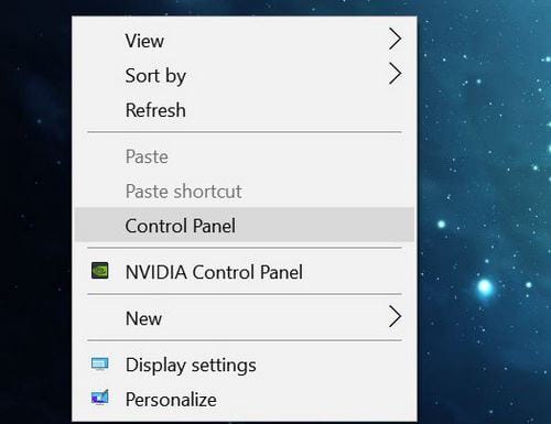 Cách đưa Control Panel vào Menu chuột phải trên Windows 10