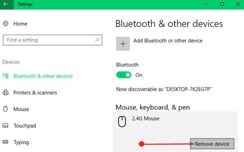 Hướng dẫn kết nối và ngắt kết nối bluetooth trên Windows 10 6