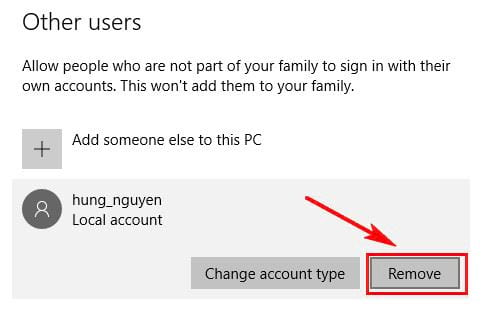 Tạo tài khoản Guest trên Windows 10