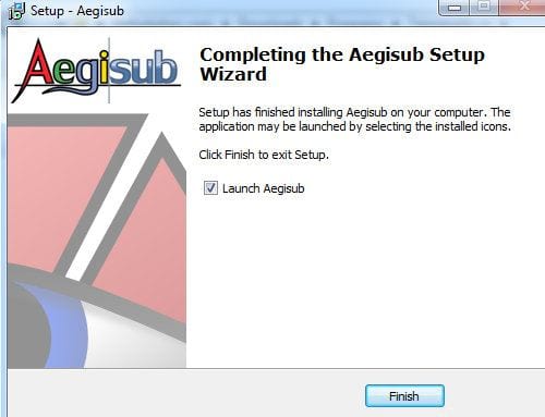 Cách cài đặt Aegisub trên máy tính