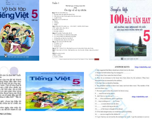 Tổng hợp bài tập tiếng Việt, văn mẫu lớp 5