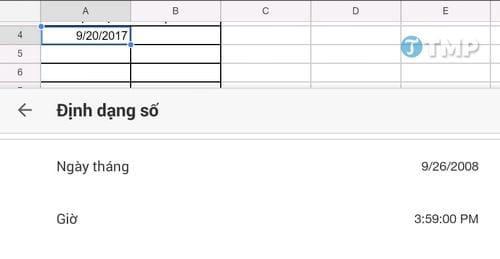Cách định dạng ngày trong Google Sheets, Format Dates