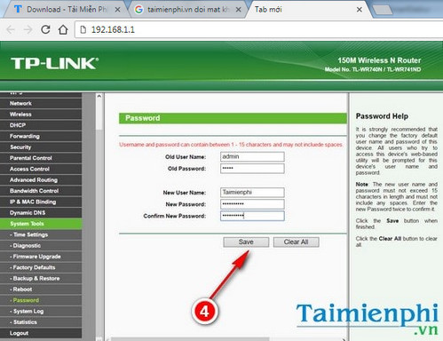 Cách đổi tên đăng nhập và mật khẩu quản trị router, modem TP-Link