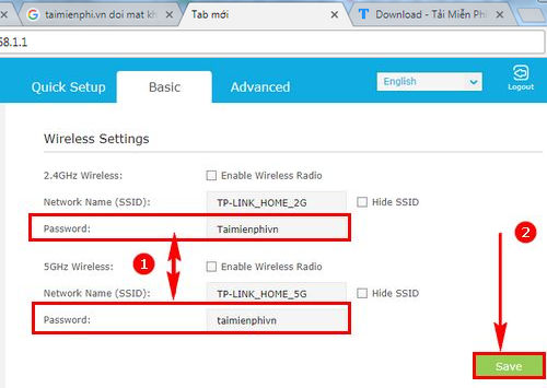 Cách đổi mật khẩu wifi Archer C9