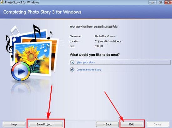 Cách sử dụng Photo Story 3 for Windows