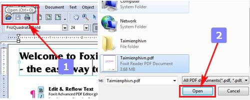 tai foxit pdf editor ve may tinh