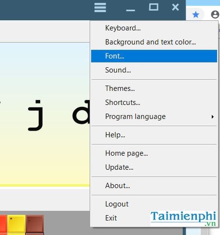 Nhấn vào ảnh để phóng to huong dan luyen go 10 ngon bang rapid typing tutor 3