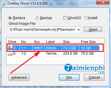 Cách sử dụng Onekey Ghost, tạo file và ghost Windows 4