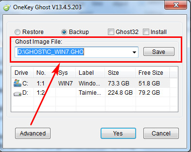 Cách sử dụng Onekey Ghost, tạo file và ghost Windows 8