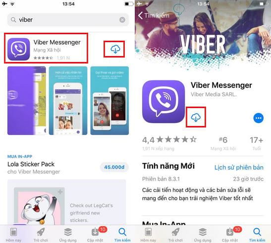 Cách tải và cài Viber cho iPhone, iPad