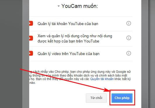 Chia sẻ video trên Cyberlink YouCam lên Youtube