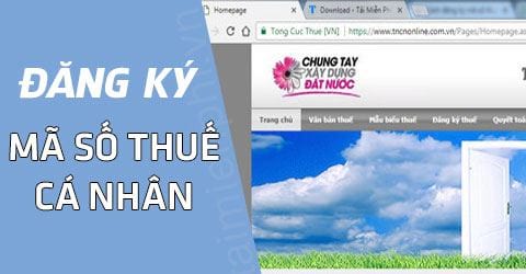 cach dang ky ma so thue ca nhan online