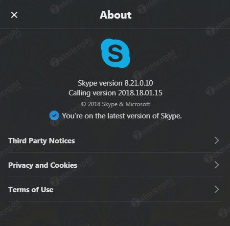 Cách cập nhật Skype