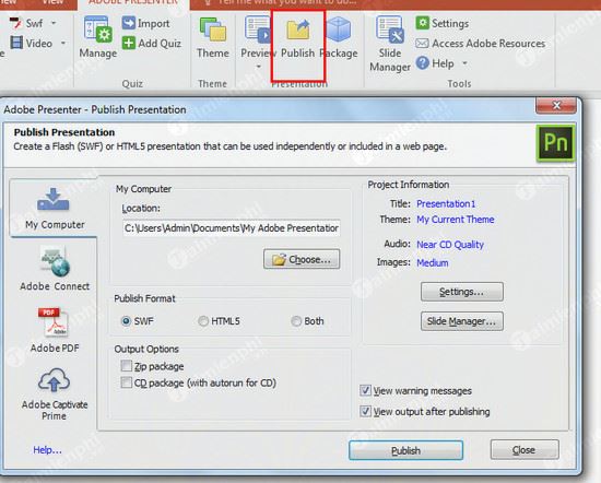 cach lam bai giang eleaning thiet ke bai giang bang adobe presenter 12