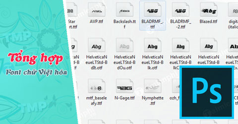 Tổng hợp bộ font chữ Việt hóa cho Photoshop siêu đẹp