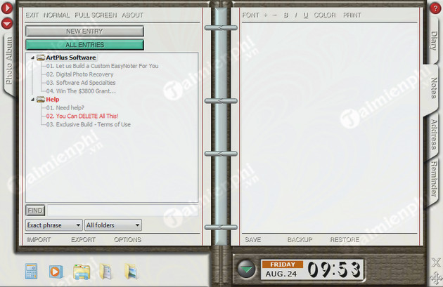 giveaway ban quyen mien phi artplus easynoter pro 3