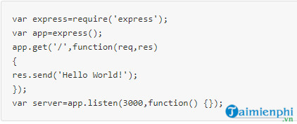 familiar with express framework in node js 3