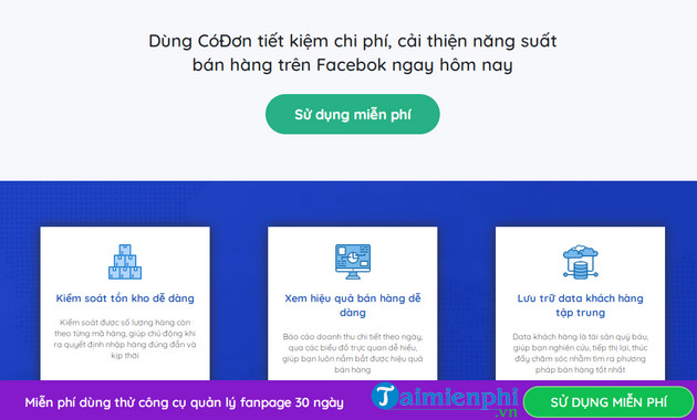 Codon.vn - phan mem quan ly ban hang fanpage facebook