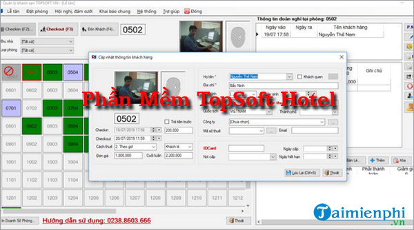 phần mềm quản lý khách sạn topsoft hotel