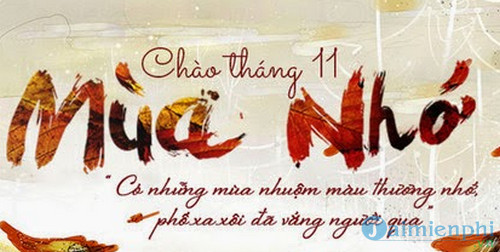 Chào tháng 11, câu nói, hình ảnh hay về tháng 11