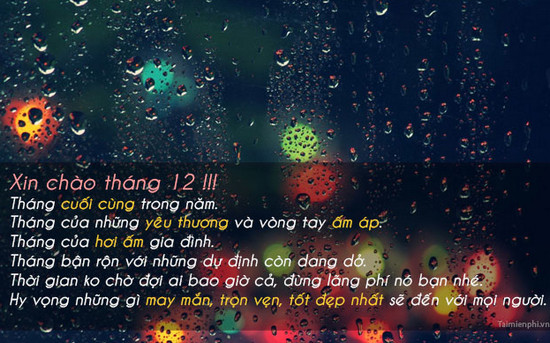 Những STT đẹp chào tháng 12 sẽ giúp bạn bày tỏ tình cảm, chia sẻ trải nghiệm và cảm nhận những điều tuyệt vời nhất trong năm. Đồng thời, nó cũng là cách để bạn gửi gắm những lời chúc tốt đẹp đến mọi người trong dịp Noel và Tết đang đến gần.