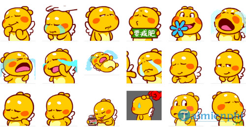 QooBee Agapi  ANIMATED Sticker02  Modern  Hình vui Khủng long Dễ thương