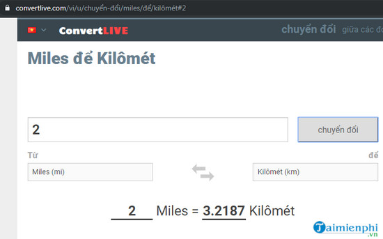 1 mile bằng bao nhiêu km?