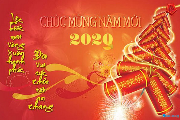 Hình chúc mừng năm mới 2020 đẹp nhất