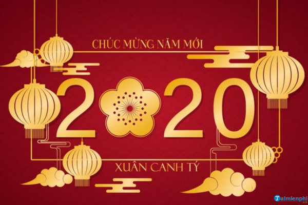 Hình chúc mừng năm mới 2020 đẹp nhất