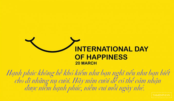 Lời chúc ngày Quốc tế Hạnh phúc hay và ý nghĩa