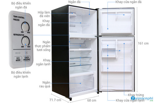Kích thước các loại tủ lạnh phổ biến các hãng Samsung, Electrolux, Toshiba, LG...