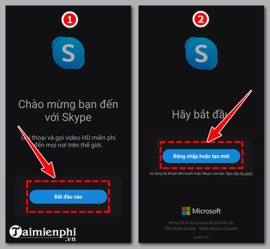 Cách tạo tài khoản Skype bằng email